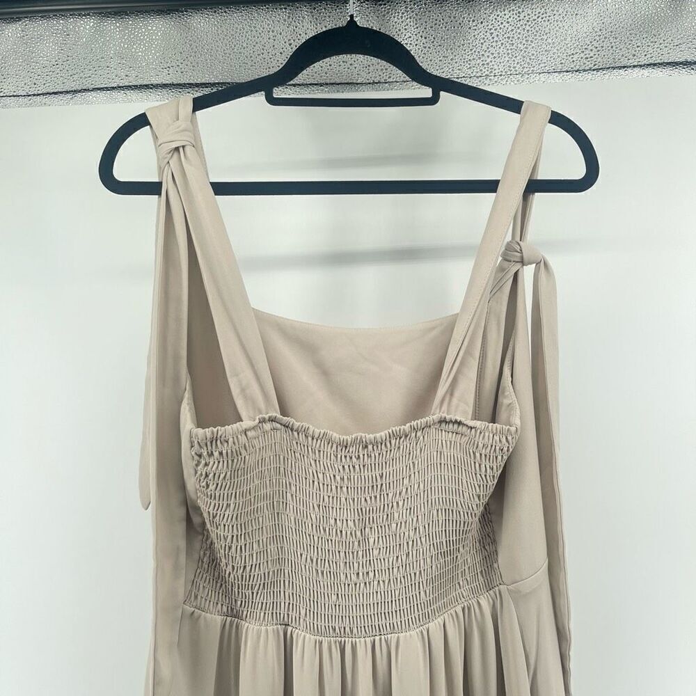 Show Me Your Mumu Claire Midi Dress Dusty Blush Chiffon Size Extra Large Formal - Picture 9 of 16